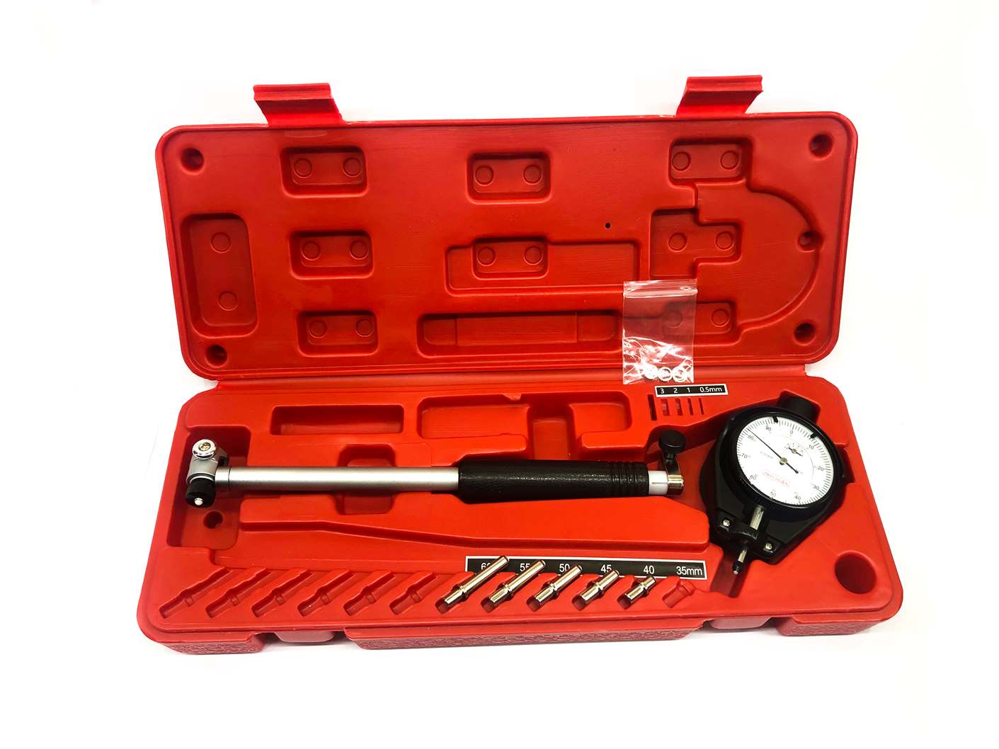 DIAL BORE GAUGE 35 60 MM WITH DIAL 0 5MM GRADUATION 0 01 MM